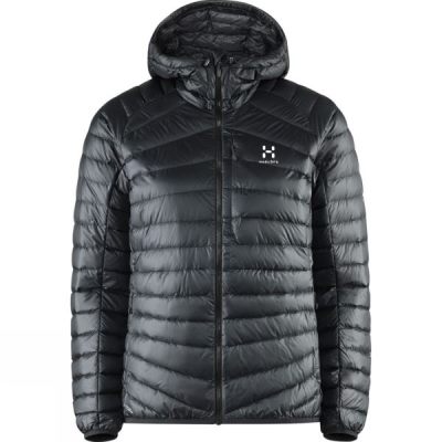 Haglofs Essens III Down Hood - Női Dzseki - Fekete (Magyarország HCB514637)